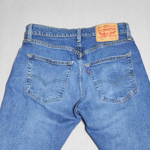 Levi's 512 jeans men's size (W32/L30) W31/L29 medium washed ink blue colour - Picture 4 of 14